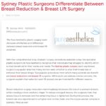 The Pure Aesthetics plastic surgeons discuss how breast reduction and breast lift procedures differ.