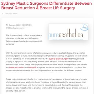 The Pure Aesthetics plastic surgeons discuss how breast reduction and breast lift procedures differ.