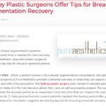 Plastic surgeons explain what to expect in the recovery after getting breast implants.